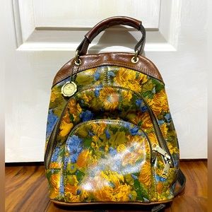 Leather 10th Anniversary  Patricia Nash backpack purse.